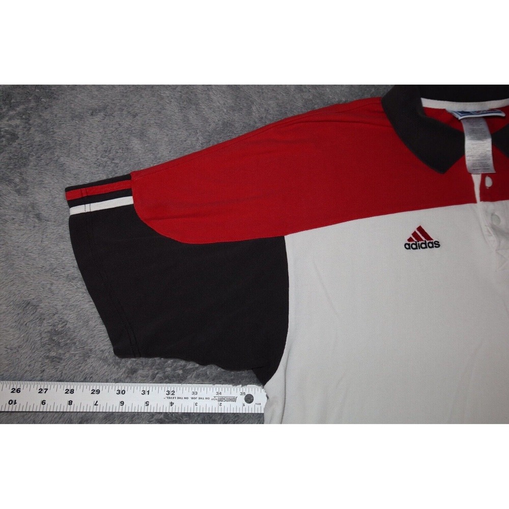 VTG 90s Buccaneers Adidas NFL Pro Line Authentic Men's SZ XL Short Sleeve Polo - Picture 10 of 16